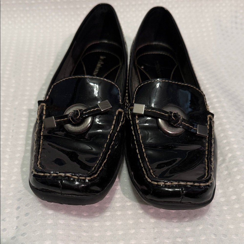 Black Patent Leather Loafers
